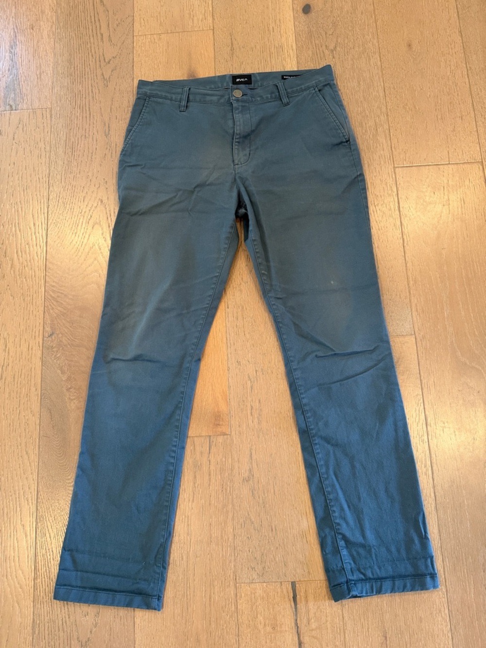 RVCA Slate Blue Straight-Leg Chinos